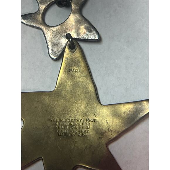 Robert Lee Morris Gold Star Necklace - Picture 4 of 9